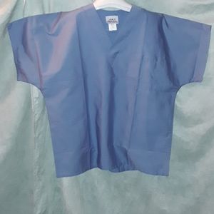 AMS uniforms v-neck blue Shirt
